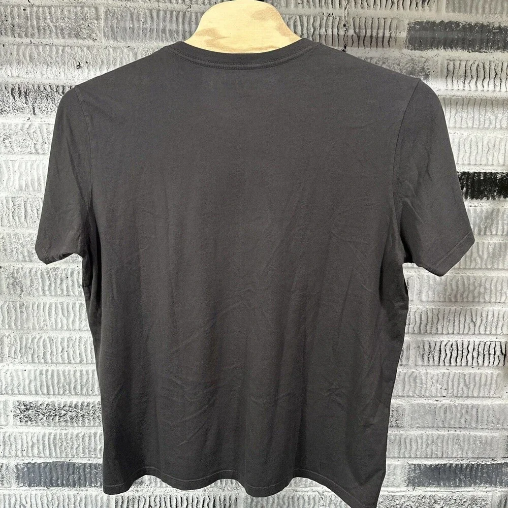 True Religion Graphic Tee Mens XL Gray Thrills Chills Moto Logo Cotton Crew Neck